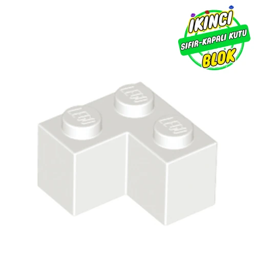 LEGO® Brick 2 x 2 Corner Beyaz Sıfır