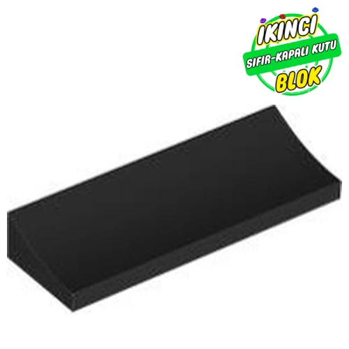 LEGO® Slope Curved 2 x 6 Inverted Siyah Sıfır