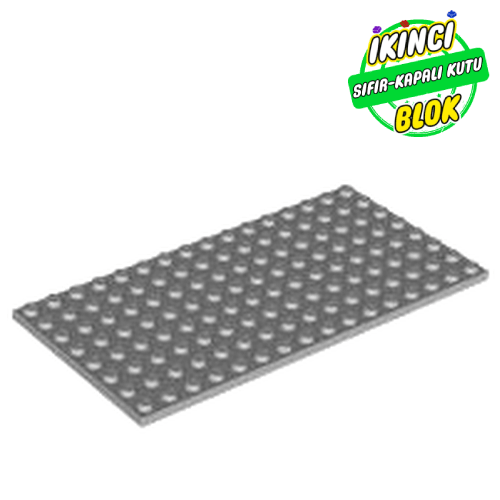 LEGO® 8 x 16 Plaka Açık Mavimsi Gri Sıfır