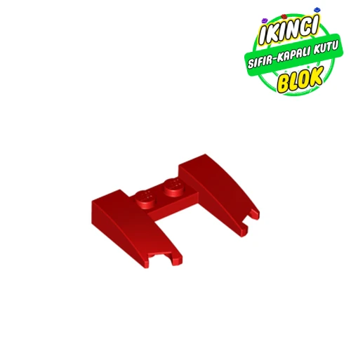 LEGO® 3 x 4 x 2/3 Kavisli Ortası Boş Araç Kaputu Kırmızı Sıfır