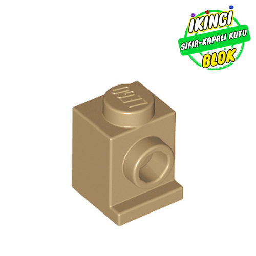 LEGO® 1 x 1 Tek Yon Açık Stud Tuğla Koyu Bej Sıfır