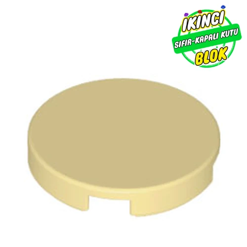 LEGO® Tile Round 2 x 2 with Bottom Stud Holder Bej Sıfır