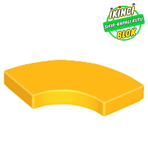 LEGO® Tile 2 x 2 Curved, Macaroni Parlak Açık Turuncu Sıfır