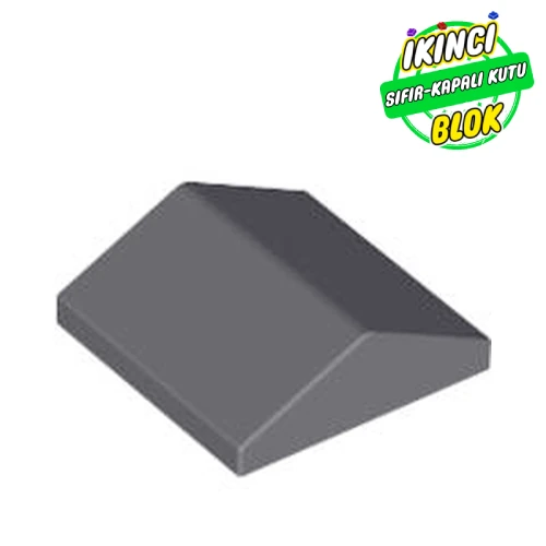 LEGO® Slope 33° 2 x 2 Double Koyu Mavimsi Gri Sıfır