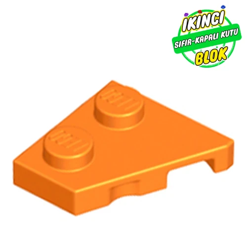 LEGO® 2 x 2 Köşe Sol Plaka Turuncu Sıfır