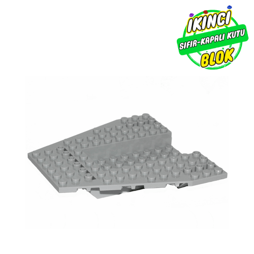 LEGO® 12 x 12 x 1 1/3 ve 4 x 8 Ortası boş Araç Gövdesi Açık Mavimsi Gri Sıfır