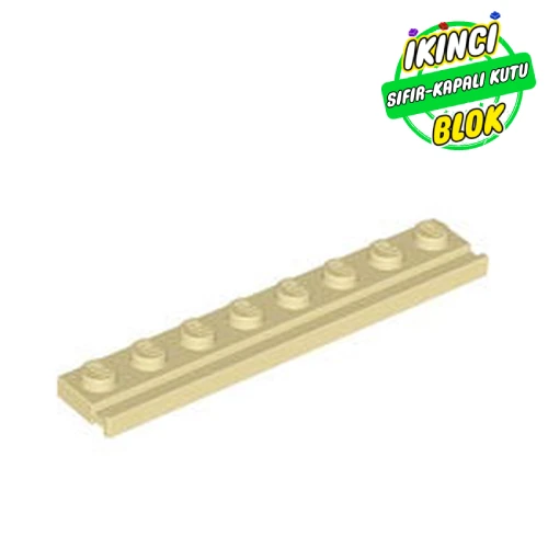 LEGO® Plate Special 1 x 8 with Door Rail Bej Sıfır