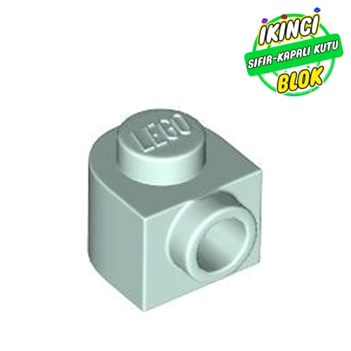 LEGO® Plate 1 x 1 x 2/3 Half Round with Side Stud Açık Akuamarin Sıfır