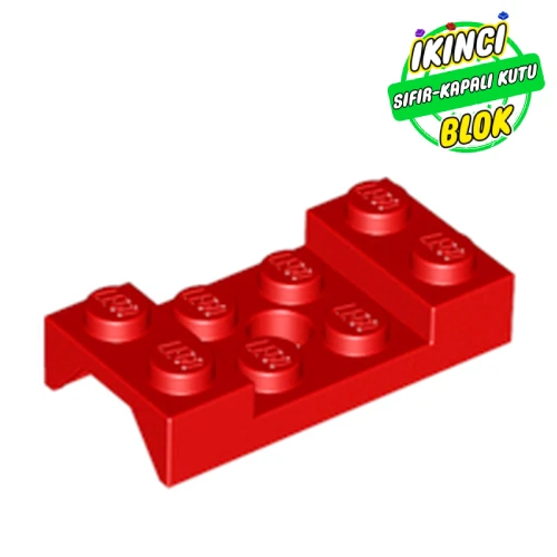 LEGO® 2 x 4 Kemerli Plaka Kırmızı Sıfır