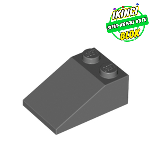 LEGO® 3 x 2 33 Derece Eğimli Parça Koyu Mavimsi Gri Sıfır