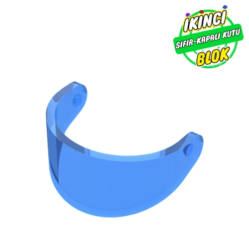 LEGO® Headwear Accessory Visor For Standard Helmet Şeffaf Koyu Mavi Sıfır