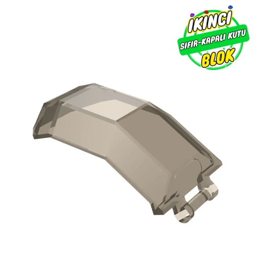 LEGO® Windscreen 4 x 4 x 4 2/3 with Handle Şeffaf Kahverengi Sıfır