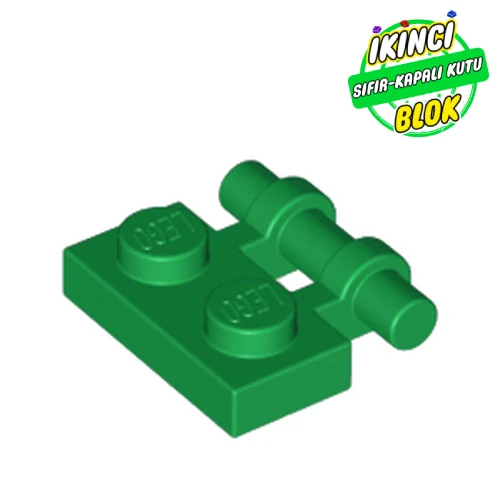 LEGO® Plate Special 1 x 2 Side Handle [Free Ends] Yeşil Sıfır