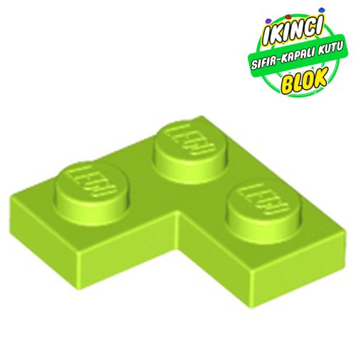 LEGO® 2 x 2 Köşe Plaka Limon Yeşili Sıfır