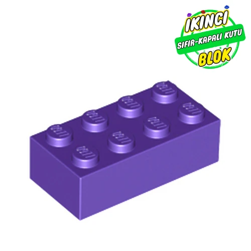 LEGO® Brick 2 x 4 Koyu Mor Sıfır