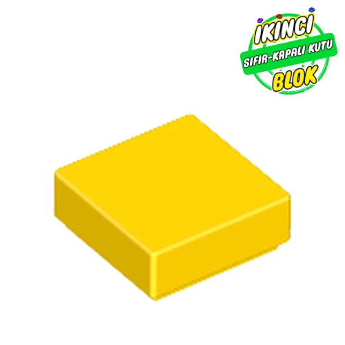 LEGO® Tile 1 x 1 with Groove Sarı Sıfır