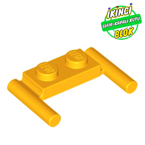 LEGO® 1 x 2 Modifiye Plaka 2 Bar Bağlantılı Parlak Açık Turuncu Sıfır