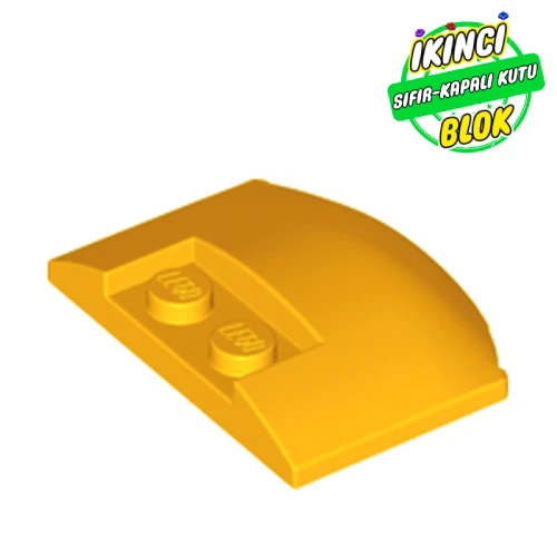 LEGO® 3 x 4 x 2/3 Kavisli Kaput Parlak Açık Turuncu Sıfır