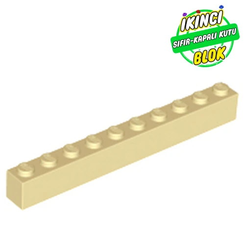 LEGO® Brick 1 x 10 Bej Sıfır