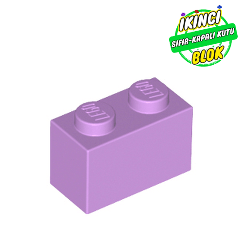 LEGO® 1 x 2 Tuğla Orta lavanta Sıfır