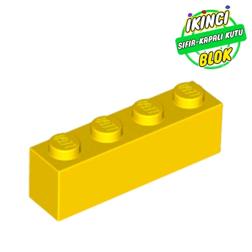 LEGO® Brick 1 x 4 Sarı Sıfır