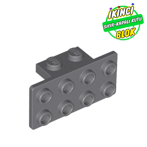 LEGO® 1 x 2 ve 2 x 4 Braket Koyu Mavimsi Gri Sıfır