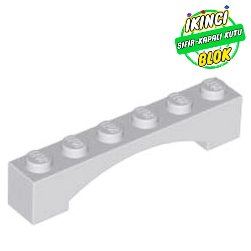 LEGO® Brick Arch 1 x 6 Raised Arch Açık Mavimsi Gri Sıfır