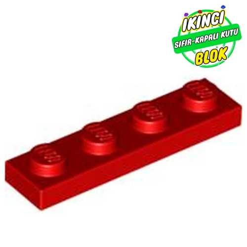 LEGO® Plate 1 x 4 Kırmızı Sıfır