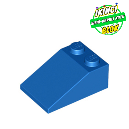 LEGO® 3 x 2 33 Derece Eğimli Parça Mavi Sıfır