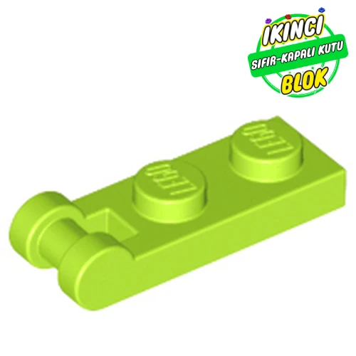 LEGO® Plate Special 1 x 2 with Handle on End [Closed Ends] Limon Yeşili Sıfır