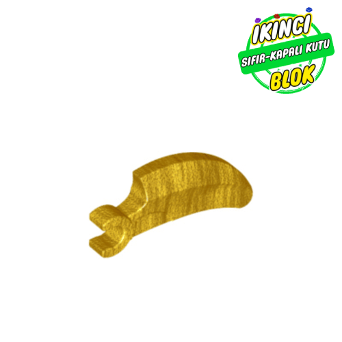 LEGO® Pençe, Boynuz, Diş, Açılı Metalik Altın Sıfır