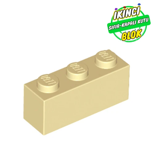 LEGO® Brick 1 x 3 Bej Sıfır
