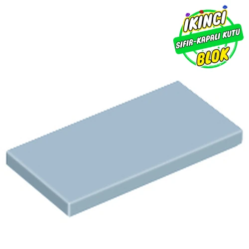 LEGO® Tile 2 x 4 with Groove Kum Mavisi Sıfır