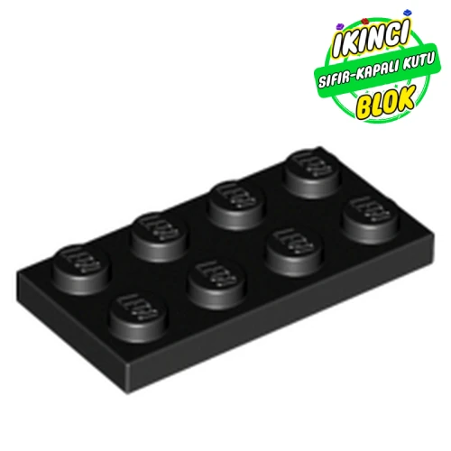 LEGO® Plate 2 x 4 Siyah Sıfır