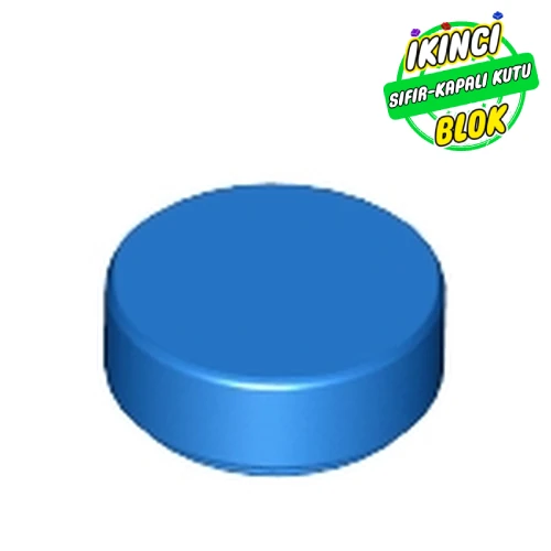LEGO® Tile Round 1 x 1 Mavi Sıfır