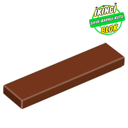 LEGO® 1 x 4 Düz Plaka Kızıl Kahverengi Sıfır