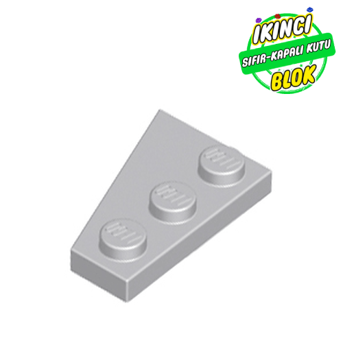 LEGO® 3 x 2 Üçgen Plaka Sağ Açık Mavimsi Gri Sıfır