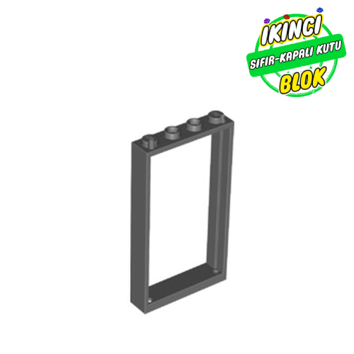 LEGO® 1 x 4 x 6 2 Delikli Çerçeve Koyu Mavimsi Gri Sıfır