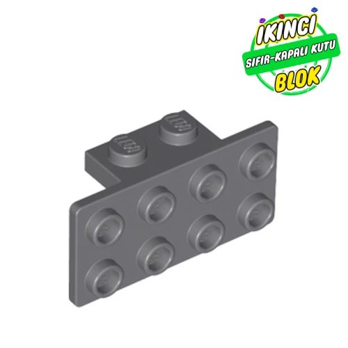 LEGO® Bracket 1 x 2 - 2 x 4 Koyu Mavimsi Gri Sıfır