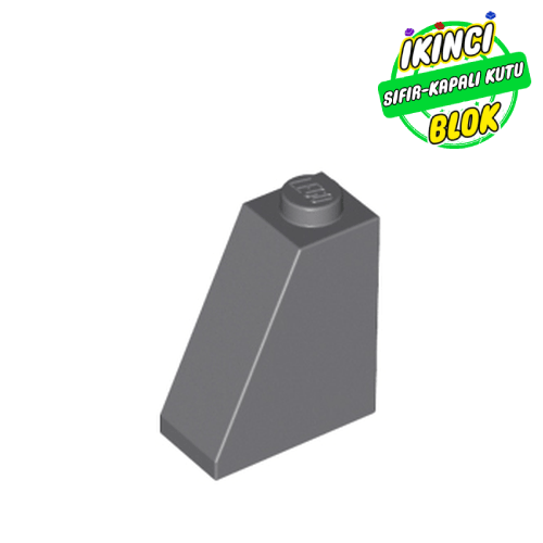 LEGO® 2 x 1 x 2 65 Derece Eğimli Parça Koyu Mavimsi Gri Sıfır