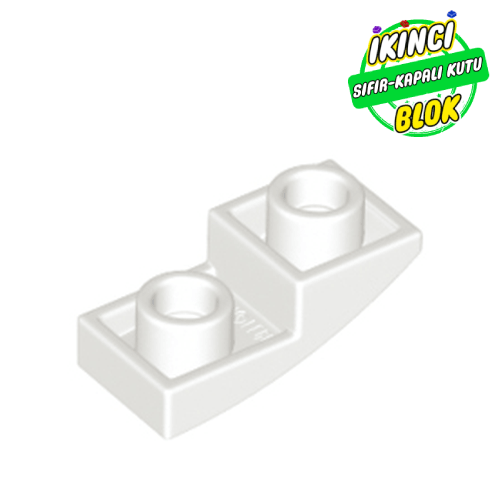 LEGO® 2 x 1 x 2/3 Ters Eğimli Parça Beyaz Sıfır