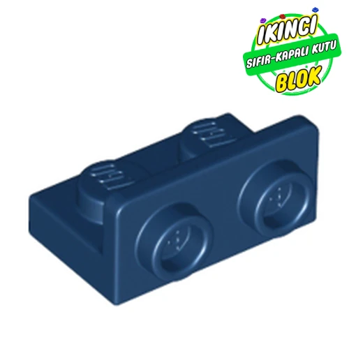 LEGO® 1 x 2 Braket Ters 1 x 2 Bağlantılı Koyu Mavi Sıfır