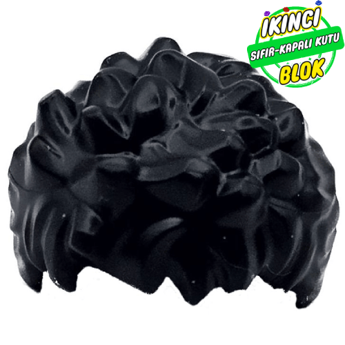 LEGO® Dikey Desenli Büyük Saç Siyah Sıfır