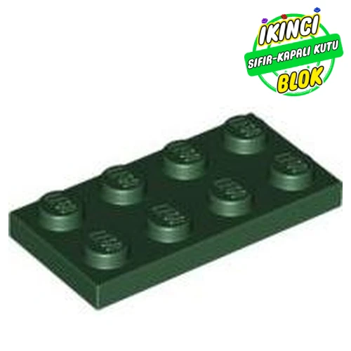 LEGO® Plate 2 x 4 Koyu Yeşil Sıfır