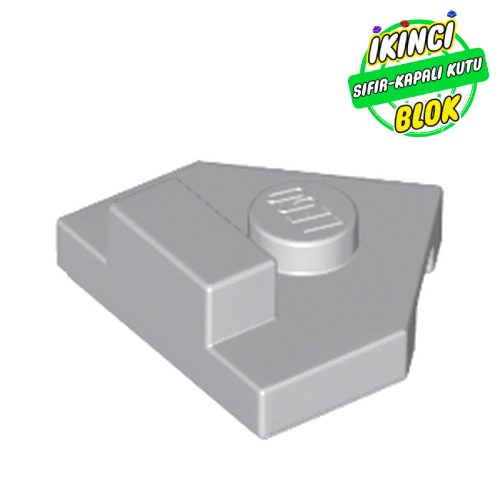 LEGO® 2 x 2 Merkez Studlu 1 x 1/2 Yükseltili Köşe Açık Mavimsi Gri Sıfır