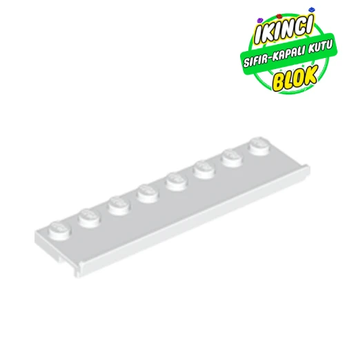 LEGO® Plate Special 2 x 8 with Door Rail Beyaz Sıfır