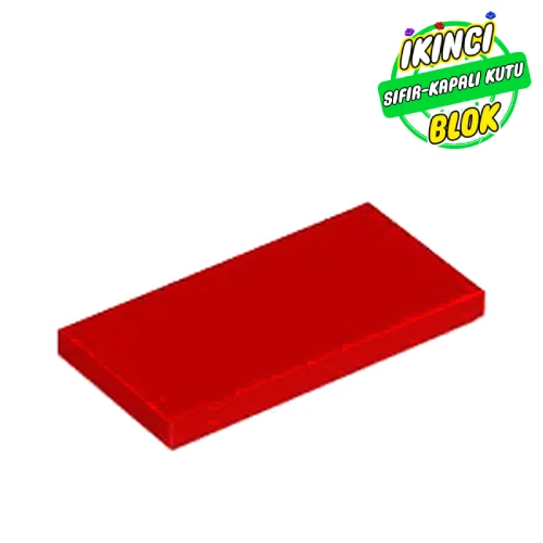 LEGO® Tile 2 x 4 with Groove Kırmızı Sıfır