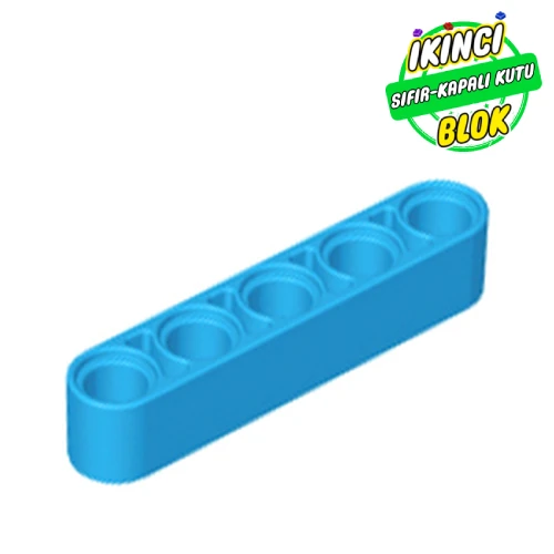 LEGO® 1 x 5 Liftarm Kalın Koyu Azur Sıfır