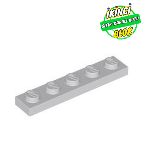 LEGO® 1 x 5 Plaka Açık Mavimsi Gri Sıfır