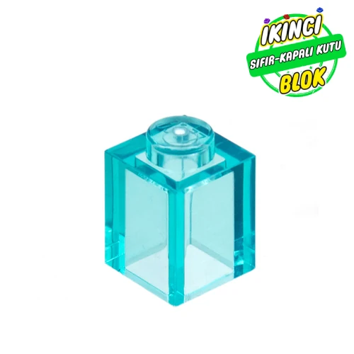 LEGO® Brick 1 x 1 ŞEffaf Açık Mavi Sıfır